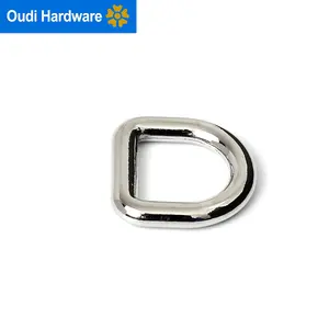 Fashion D Ring Buckles Metal Hardware Fittings D Ring for Women Handbag Shoulder Bag and Purse Bag Accessories