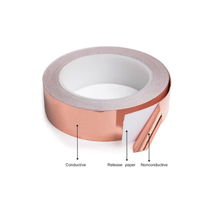 Nastro Adesivo in Rame Dorato Tino DN-<span class=keywords><strong>CA</strong></span> per Conduzione Elettrica/Autoadesivo - Lunghezza 50M Resistente al Calore Schermatura EMI per Elettronica - Product Image 4