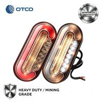 Feu de travail LED robuste 12V 24V pour l'exploitation minière, feu arrière d'excavatrice, étanche IP67, ensemble d'éclairage industriel pour camions et remorques