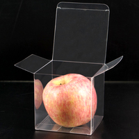 Petite boîte d'emballage transparente pliante de cadeau de Noël de bonbon de faveur de mariage d'animal de compagnie en gros
