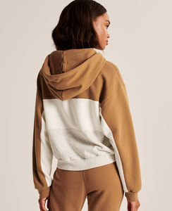 Sweat à capuche à manches longues pour femmes, vêtement personnalisé, automne-hiver, sweat-shirt de poche, teinture par nouage, - Product Image 1