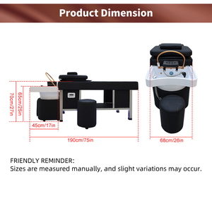 Chaise de <span class=keywords><strong>spa</strong></span> capillaire professionnelle japonaise 2026 avec station de lavage des cheveux, vapeur, hydrothérapie <span class=keywords><strong>SPA</strong></span> et lit de massage thaïlandais pour usage esthétique - Product Image 6