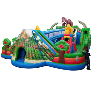 Parque de Atracciones personalizado, centro comercial, Castillo de salto, <span class=keywords><strong>casa</strong></span> de rebote, gorila inflable con laberinto para niños y adultos, PVC - Product Image 5