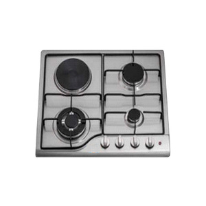 เตาแก๊สและไฟฟ้า4หัวเตาสแตนเลสอุปกรณ์ทำอาหารที่บ้านพร้อมกระจกสำหรับใช้ RV - Product Image 1