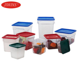 Nhà sản xuất tùy chỉnh vuông <span class=keywords><strong>container</strong></span> lưu trữ thực phẩm với nắp nhựa cho nhà hàng và nhà bếp - Product Image 1