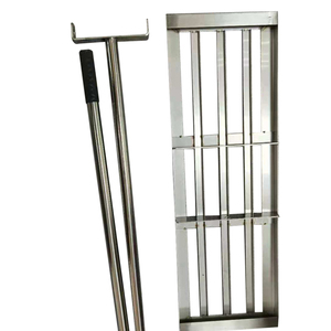 Jh-Mech Leveing <span class=keywords><strong>Rake</strong></span> Tùy Chỉnh 72 "Thiết Kế Tiện Dụng Plug-in Gắn Cào Xử Lý 403 Thép Không Gỉ Bãi Cỏ Dễ Dàng Mức Độ Cào - Product Image 2