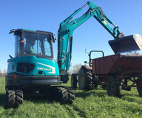 Mini-excavatrice SWE60UF 6 tonnes à balancier zéro avec fonction d'écartement de la flèche, moteur Kubota V2607 Stage V, idéale pour les espaces restreints et la construction urbaine