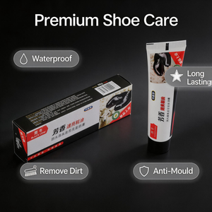 UV Offset Printing Black Bull <strong>Shoe</strong> <strong>Polish</strong> Tube <strong>Clear</strong> Pattern Colorfast Not Easy to Fade - Product Image 4
