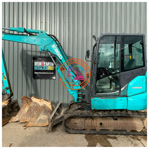 Mini pelle hydraulique sur chenilles d'occasion Kobelco Sk55sr 6 tonnes du Japon avec roulement, modèle 2021, haute efficacité - Product Image 2