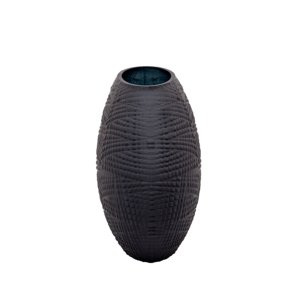 Vaso in Vetro Texturizzato, Decorazione Moderna per la Casa, Superficie Scolpita, Vaso Decorativo per Fiori da Soggiorno - Product Image 3