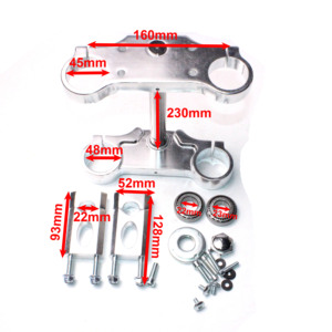 Forcella Anteriore <span class=keywords><strong>a</strong></span> Steli Rovesciati da 800mm <span class=keywords><strong>in</strong></span> Alluminio con Sospensione ad Assorbimento Urti per Motocross Off-Road Stile CRF70 Dirt Pit Bike 12mm/15mm - Product Image 6