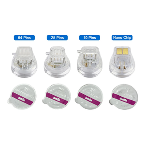 CE 10 25 64-Pin Disposable PVC Medical RF Fractional Microneedling Cartridges Gold-Plated Insulated Body Ultrasonic Needle Tips - Product Image 5