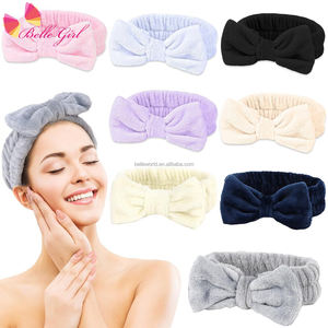 BELLEWORLD ربطة رأس بعقدة فيونكة أوروبي وأمريكياً ، ربطة شعر واسعة بحواف واسعة ، ربطة رأس ، إكسسوارات رأس عصرية من الفانيلا - Product Image 1