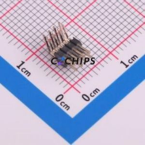 1271WR-2x4P Pin Header Bent Lead Through Hole,P=1.27mm Connector 2x4P 1.27mm Pin Header Right Angle Insert - Product Image 1