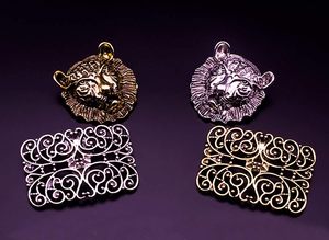 Clips Decorativos Vintage Extraíbles para Zapatos de Mujer, Adornos para Zapatos, Bolsos, Sombreros, Estilo Cabeza de León, Retro Dorado - Product Image 4