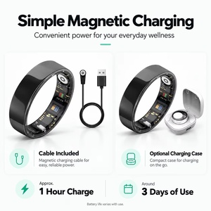 Wide Application TK5 Smart Ring With Remote Family Care Heart Rate HRV Sleep and Stress Tracking 5ATM IP68 <b>Magnetic</b> <b>Charging</b> - Product Image 5