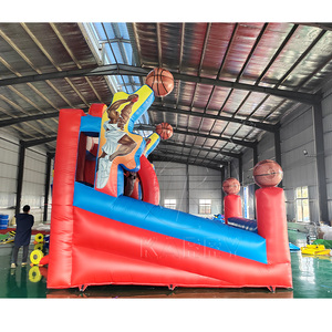 Juego <span class=keywords><strong>de</strong></span> Baloncesto Inflable con Dos Aros y Objetivos <span class=keywords><strong>de</strong></span> Pelota para Recreación al Aire Libre y Fiestas en el Patio - Product Image 3
