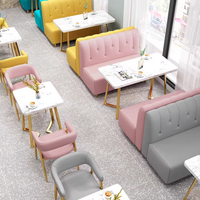 Mobilier de luxe nordique léger ensemble de restaurant en bois massif table à manger en marbre chaises de salle à manger mobilier de café personnalisé confortable