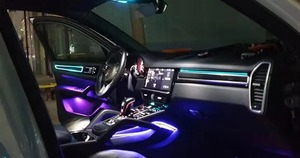 Kit de Lámparas LED Multicolor ZYCL para Panel de Puerta, Luz Ambiental Interior para Porsche Cayenne 2018 a 2023, Actualización - Product Image 4