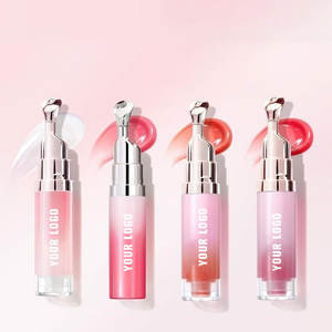 Sérum Lèvres Personnalisé aux Peptides Biologiques Hydratant Effet Rafraîchissant au Fer Métallique Lissant au Squalane Traitement des Lèvres à l'Huile avec Applicateur - Product Image 1