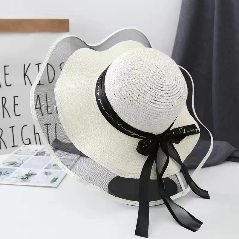 Mesh ribbon-milk white