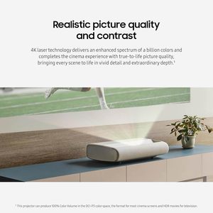 <span class=keywords><strong>Proyector</strong></span> Láser <span class=keywords><strong>Samsung</strong></span> <span class=keywords><strong>TV</strong></span> 4K con 2500 Lúmenes, Ultra Corta Distancia para Cine en Casa Inmersivo, Android WiFi, <span class=keywords><strong>Proyector</strong></span> 3840x2160 - Product Image 2