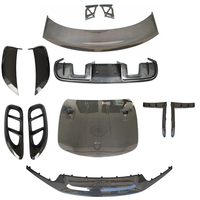 Pour Porsche 718/981/982 série auvent avant en carbone sec lèvre avant diffuseur arrière coin avant garde-boue Tuyere Kit de mise à niveau