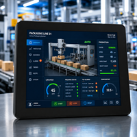 Mochuan Ethernet Rs485 Tft Ihmi 10 Lcd Pantalla Táctil HMI Panel Interfaz Hombre-Máquina Modbus Compatible con Todas las Marcas de Controladores PLC 1024x768 36