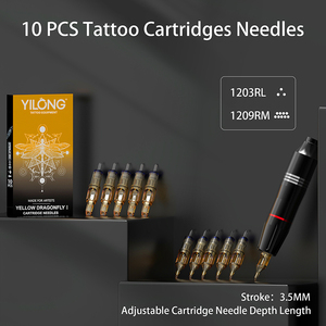Không dây quay Tattoo bút máy hoàn chỉnh đầy đủ Kit Set với Cartridge kim và mực in - Product Image 5