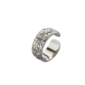 Cross Pattern Men's Ring Geometric Design Index Finger Pinky Jewelry Gift Accessory - Product Image 4