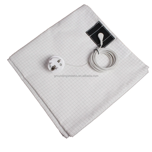 Lençóis de Aterramento em Algodão Orgânico Prateado com Fio de Aterramento - Product Image 3