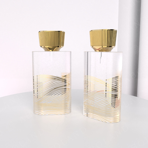 Botella de Perfume de Lujo Vacía, Botella de Vidrio con Tapa para Perfume - Product Image 1