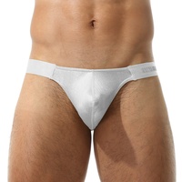 Sous-vêtements G-String pour hommes respirants, à logo personnalisé, taille basse, brillants, avec poche de maintien pour une silhouette accentuée, pour performance en bar gay