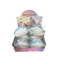 Nouveauté 2026 Jouets de décompression et sensoriels anti-stress, en forme de nuage mignon avec expression souriante, à rebond lent et moelleux