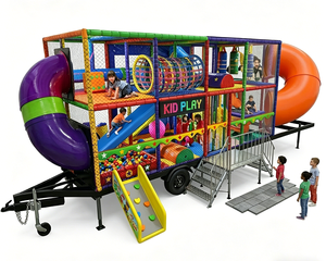 Remolque de juegos infantiles móvil personalizado para interiores con trampolín, piscina de bolas y tobogán <span class=keywords><strong>en</strong></span> espiral - <span class=keywords><strong>Centro</strong></span> de juegos blandos portátil para <span class=keywords><strong>alquiler</strong></span> <span class=keywords><strong>en</strong></span> eventos - Product Image 1