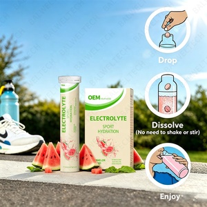 Tabletas Efervescentes de Electrolitos para Hidratación, Sin Azúcar, Aptas para Dieta Cetogénica, Marca Privada OEM, Nutrición Deportiva, Energía - Product Image 2