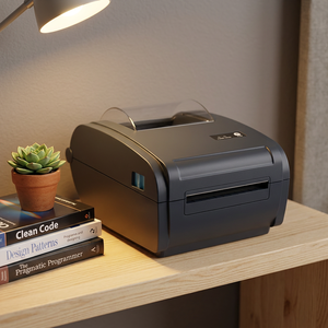 30-110mm <b>Blue</b> tooth USB WiFi LAN Thermal Label Printer 203DPI <b>Paper</b> For Shipping Tag Invoice Receipt Printing - Product Image 2