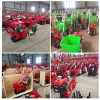 Mini Tractor Cultivador de 9HP con Motor de Gasolina/Diésel Refrigerado por Aire, con Orugas, Arado, Cultivadora de Potencia, para Deshierbe de Zanjas, Alta Productividad