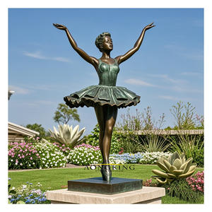 庭の装飾用のデジタル印刷付きカスタムメイドの金属製恥ずかしがり屋の少女像 - Product Image 4