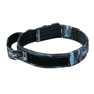 Collar táctico de nailon camuflado para perros, ajustable, con hebilla metálica, a prueba de escapes, para perros grandes y medianos, OEM, ODM - Product Image 3