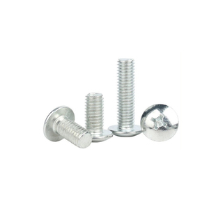 Vis métrique à tête ovale en acier inoxydable, filetage standard, finition brute, pour l'assemblage d'équipements - Product Image 2