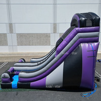 Château gonflable commercial en PVC avec toboggan aquatique, pour enfants, avec souffleur