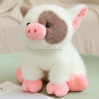 Peluche cochon rose mignon de dessin animé, jouet en peluche doux, poupée en peluche Kawaii, peluches moelleuses pour enfants, cadeau, décoration