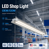 Promotion : Luminaire LED à interrupteur à cordon, indice de pureté des spectres (Ra80) 90, tension AC 100-277V, idéal pour supermarchés et ateliers