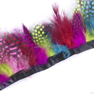 Toptan sülün tüyler saçaklar renkli gine tüy yastık dikiş el sanatları için Trim kostüm dekorasyon giyim - Product Image 1