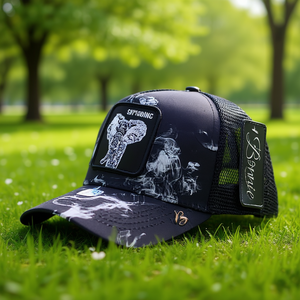 Cappello da camionista Sonic in tessuto a rete, regolabile, a 6 pannelli, traspirante, impermeabile, unisex, per adulti, primavera estate, casual, per esterni - Product Image 2