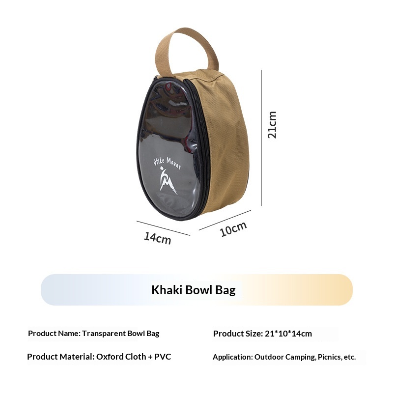 grande borsa a ciotola color kaki