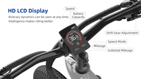 Vélo électrique tout-terrain 27 pouces, moteur DC sans balais haute vitesse, 3 modes de conduite : mode pédalage et mode pédalage électrique pur, commande par poignée tournante