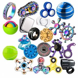 Spinner de Metal Resistente Premium para Adultos, con Logotipo Personalizado, de Alta Calidad, para Aliviar la Ansiedad y el Estrés, Juguete Novedoso y Divertido - Product Image 1