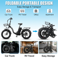 Vélo de montagne électrique pour adultes avec freins à disque hydrauliques KF9, batterie au lithium 48V 18Ah/35Ah amovible, pneus larges pliables, alliage d'aluminium